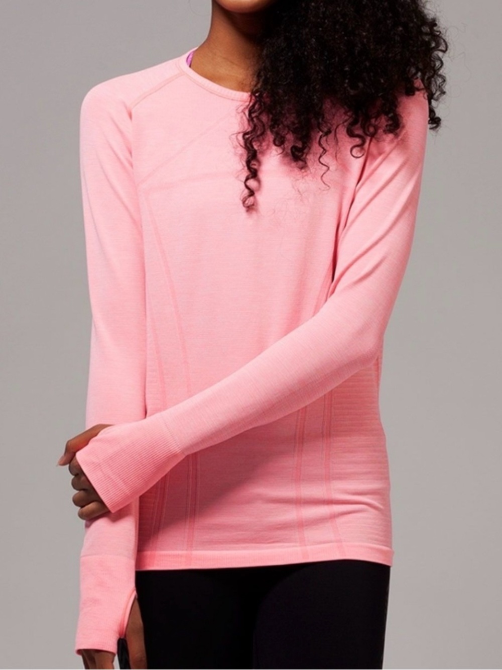 lululemon athletica Pink Ivivva Long-Sleeve Performance Top size 10